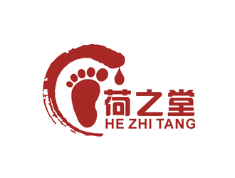 許明慧的荷之堂logo設(shè)計