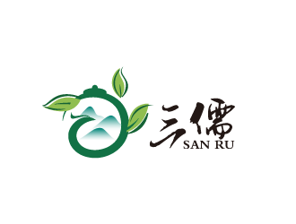 黃安悅的三儒茗茶館人物logologo設(shè)計(jì)