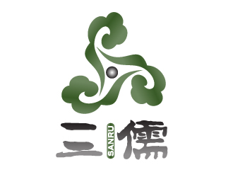 曉熹的三儒茗茶館人物logologo設(shè)計(jì)