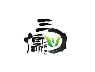 陶金良的三儒茗茶館人物logologo設(shè)計(jì)