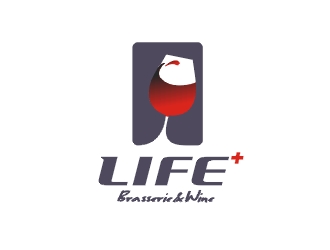 鄭國麟的life+西餐紅酒廊logo設(shè)計(jì)