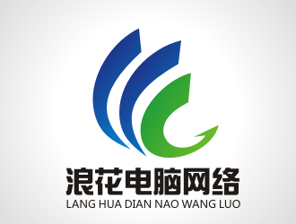 張軍代的深圳市浪花電腦網(wǎng)絡有限責任公司logo設計