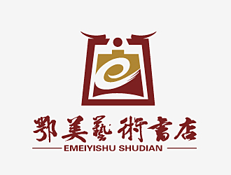 范振飛的鄂美藝術(shù)書(shū)店標(biāo)志設(shè)計(jì)logo設(shè)計(jì)