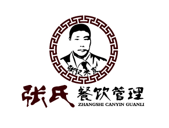 何錦江的張氏米皮  上海張氏餐飲管理有限公司logo設(shè)計(jì)