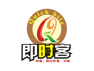 李泉輝的Quick bite 即食客logo設計