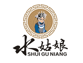 水姑娘(人物卡通LOGO設(shè)計）logo設(shè)計