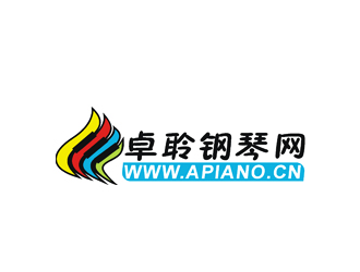 許明慧的卓聆鋼琴網(wǎng)（apiano.cn）logo設(shè)計