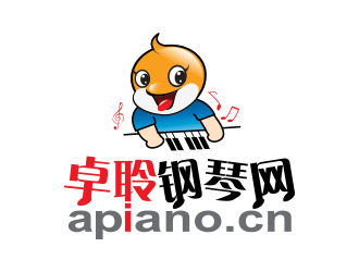 黃安悅的卓聆鋼琴網(wǎng)（apiano.cn）logo設(shè)計