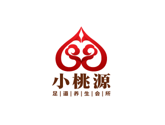 陳曉濱的小桃源  足道養(yǎng)生會所logo設計