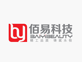 孫紅印的佰易美容設備廠logo設計