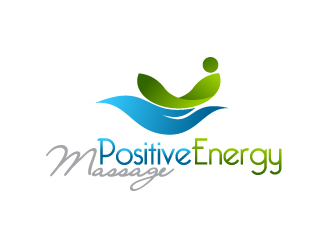 曉熹的positive energy massage （正能量按摩）logo設計