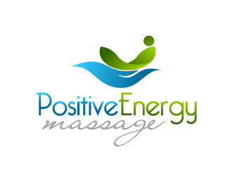 曉熹的positive energy massage （正能量按摩）logo設計