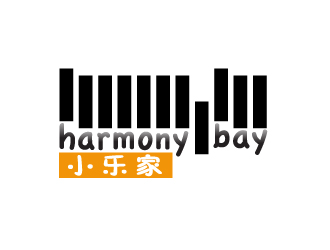 曉熹的小樂家（中文名），harmony bay （英文名）logo設(shè)計