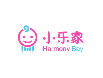 文大為的小樂家（中文名），harmony bay （英文名）logo設(shè)計