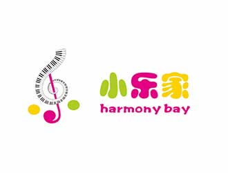 AR科技核心～雪狐設(shè)計的小樂家（中文名），harmony bay （英文名）logo設(shè)計