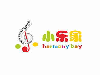 小樂家（中文名），harmony bay （英文名）logo設(shè)計(jì)