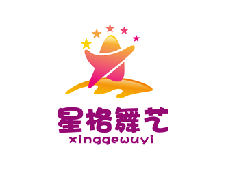 譚家強的星格舞藝培訓中心，以（星格舞藝）設計。logo設計