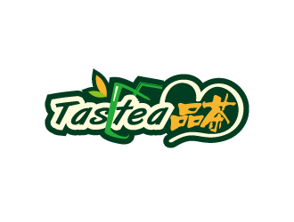 周金進的Tastea品茶奶茶店logo設計