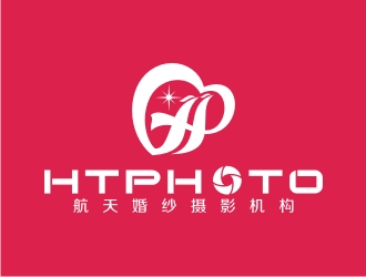 何嘉健的航天婚紗攝影機(jī)構(gòu)/HTphotologo設(shè)計(jì)