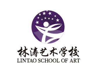 吳志超的林濤藝術學校logo設計