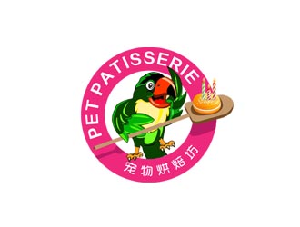 郭慶忠的Pet Patisserie 蛋糕店logo設計