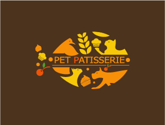 Ze的Pet Patisserie 蛋糕店logo設計