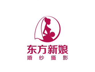 陳兆松的東方新娘婚紗攝影l(fā)ogo設(shè)計