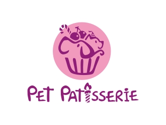 曾翼的Pet Patisserie 蛋糕店logo設計