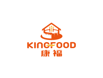 周金進的kingfood  康福 蛋糕藝術(shù)館logo設(shè)計