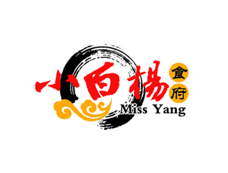 秦曉東的Restaurant Miss Yang 小白楊食府logo設(shè)計