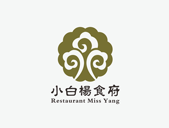 廖燕峰的Restaurant Miss Yang 小白楊食府logo設(shè)計