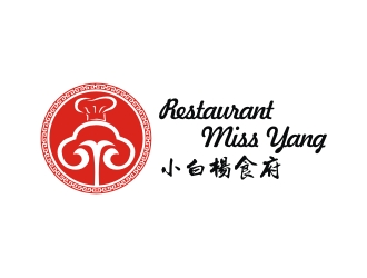 何嘉星的Restaurant Miss Yang 小白楊食府logo設(shè)計