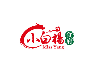 楊勇的Restaurant Miss Yang 小白楊食府logo設(shè)計