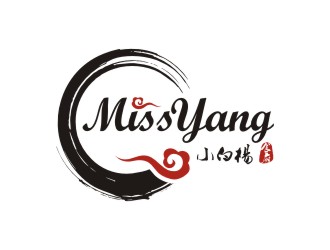 李泉輝的Restaurant Miss Yang 小白楊食府logo設(shè)計