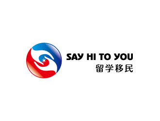 楊劍的SAY HI TO YOU 留學移民logo設(shè)計