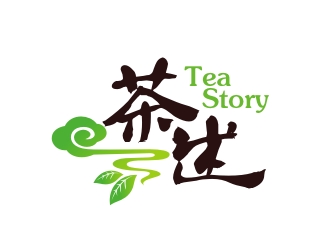 茶述茶館茶社logo設(shè)計