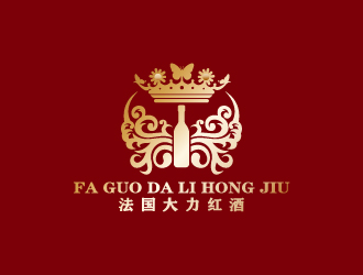 周金進的法國大力紅酒logo設(shè)計