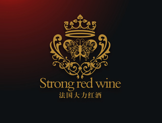 鄭國麟的法國大力紅酒logo設(shè)計