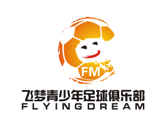 吉吉的飛夢青少年足球俱樂部（flying dream）logo設(shè)計