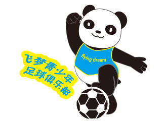 于蓁的飛夢青少年足球俱樂部（flying dream）logo設(shè)計