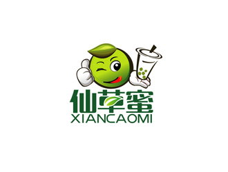 秦曉東的仙草蜜甜品店鋪logo設(shè)計