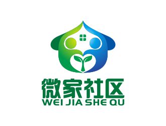 何嘉健的微家社區(qū)logo設計