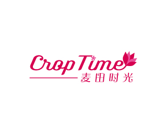 周金進的麥田時光 crop time電商文字logo設計logo設計