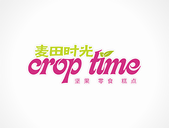 鄧建平的麥田時光 crop time電商文字logo設計logo設計