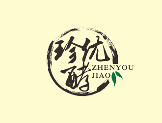 林思源的珍優(yōu)酵果汁飲料品牌logologo設(shè)計(jì)