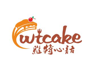 何嘉健的維特心語 wtcakelogo設計