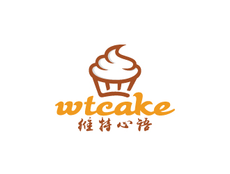 周金進的維特心語 wtcakelogo設(shè)計