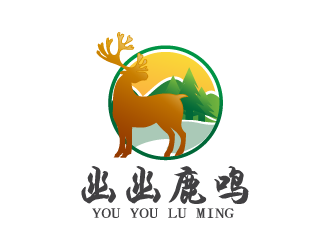 設計用的幽幽鹿鳴logo設計