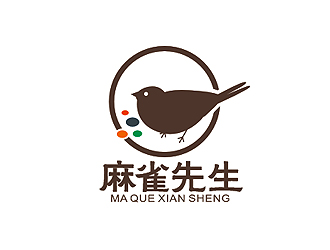 盛銘的麻雀先生logo設(shè)計(jì)