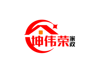 秦曉東的昆明坤偉榮家政服務(wù)有限公司logo設(shè)計